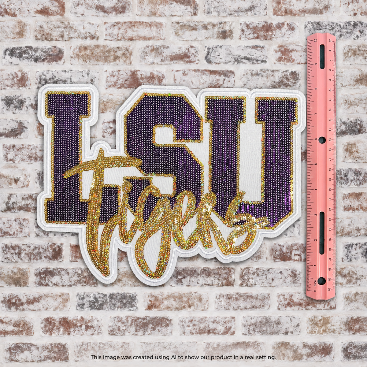 LSU Tigers Sequin Patch