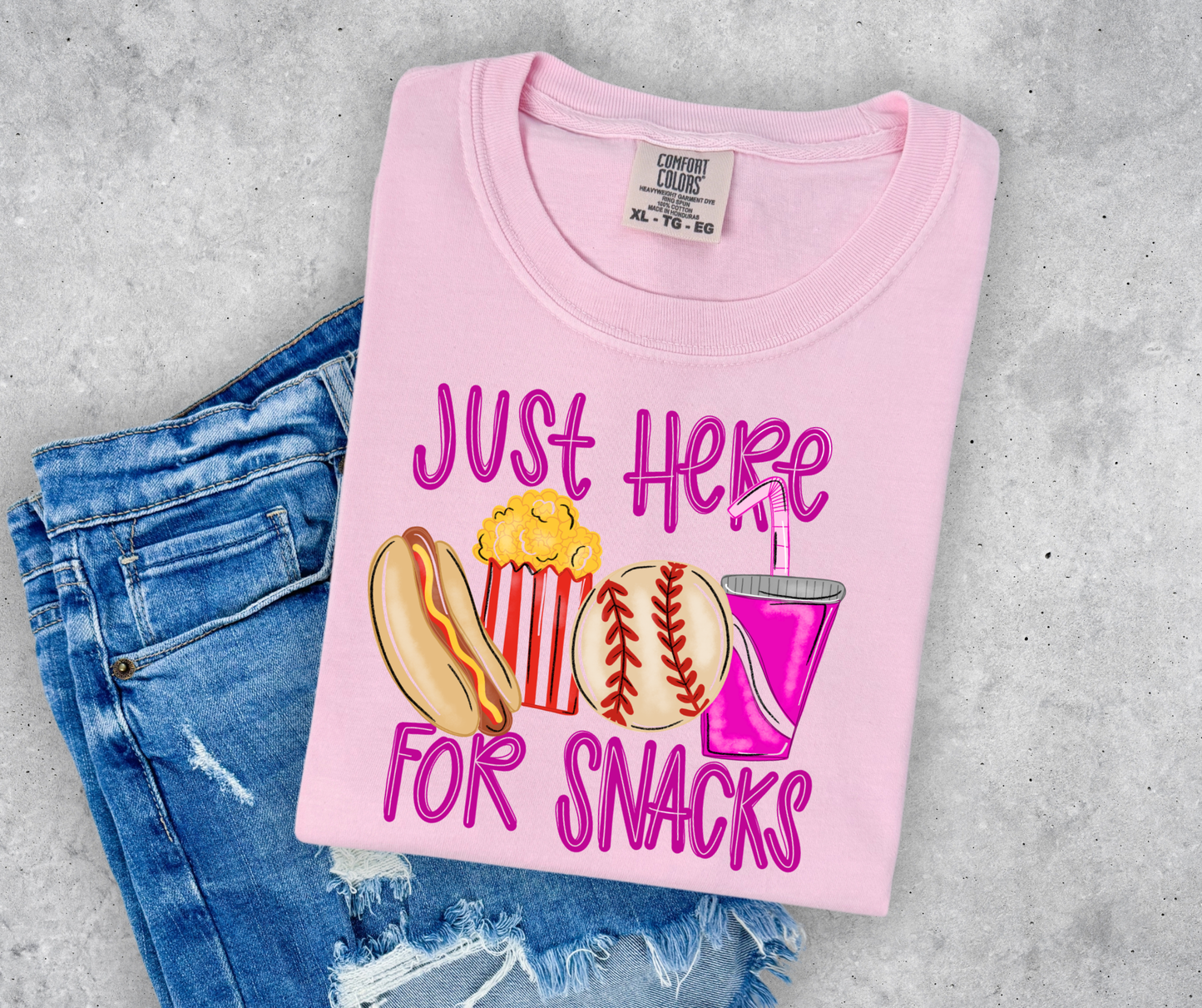 Baseball Game Just Here for the Snacks