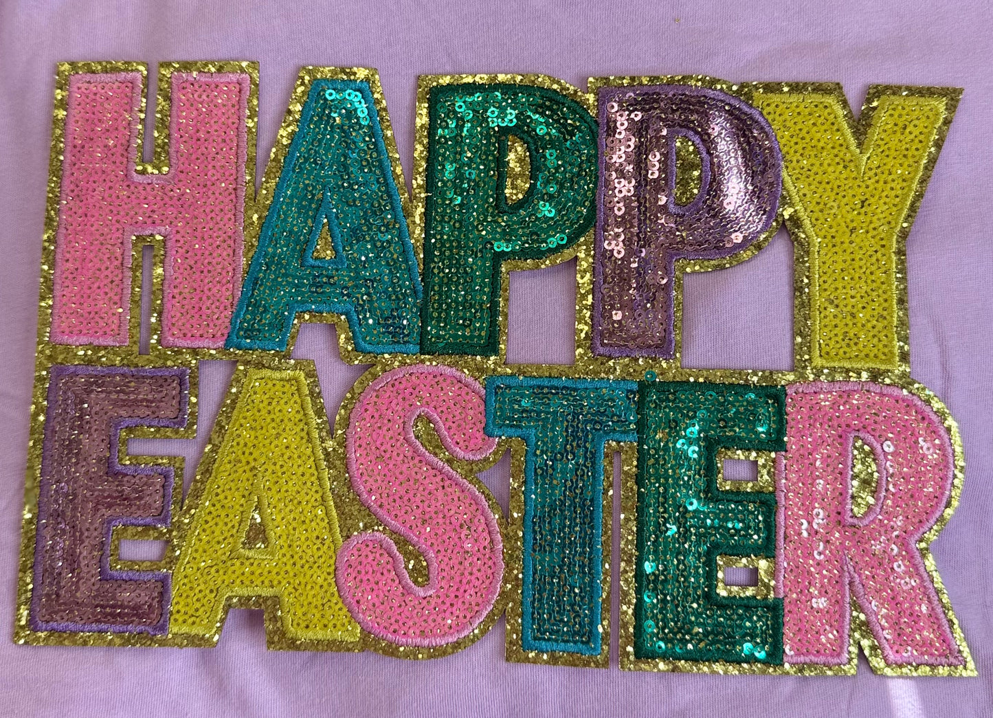 Easter Happy Easter Sequin & Glitter Patch