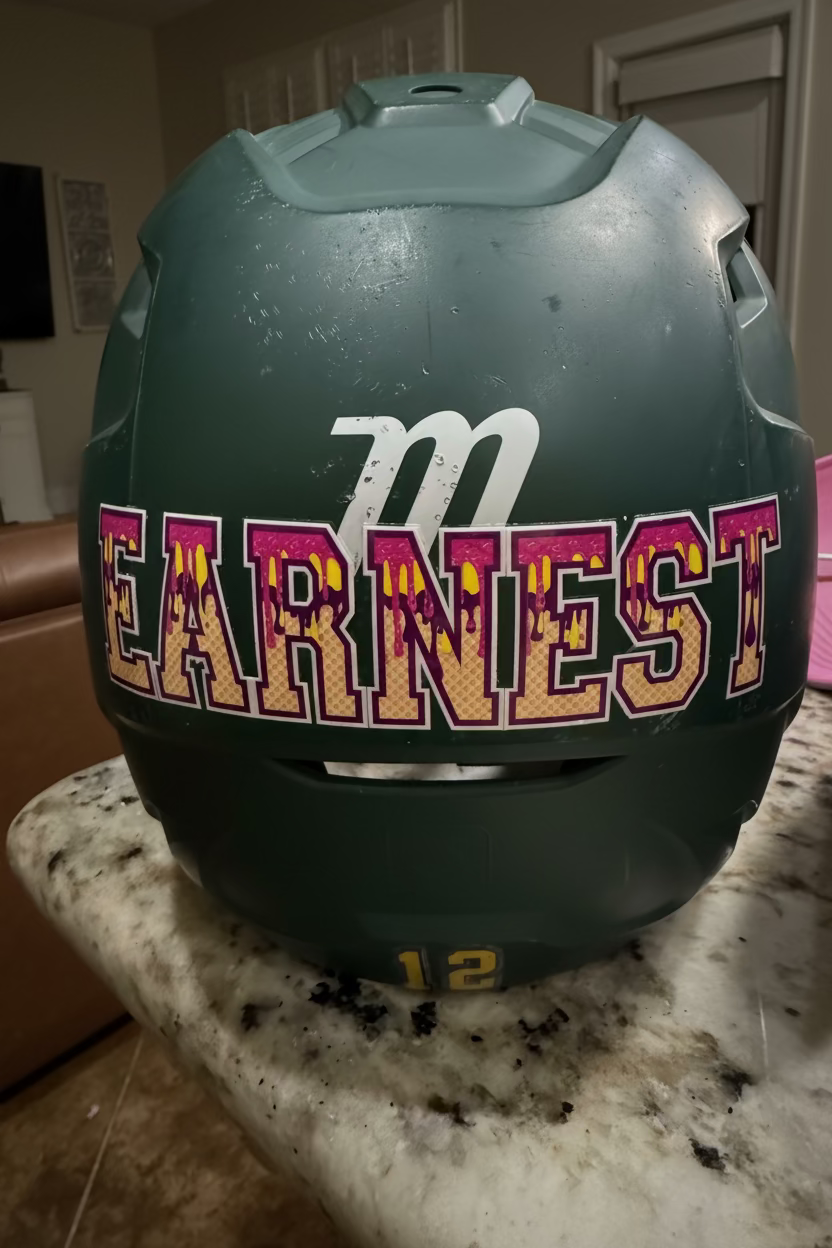 Name Sticker for Helmet