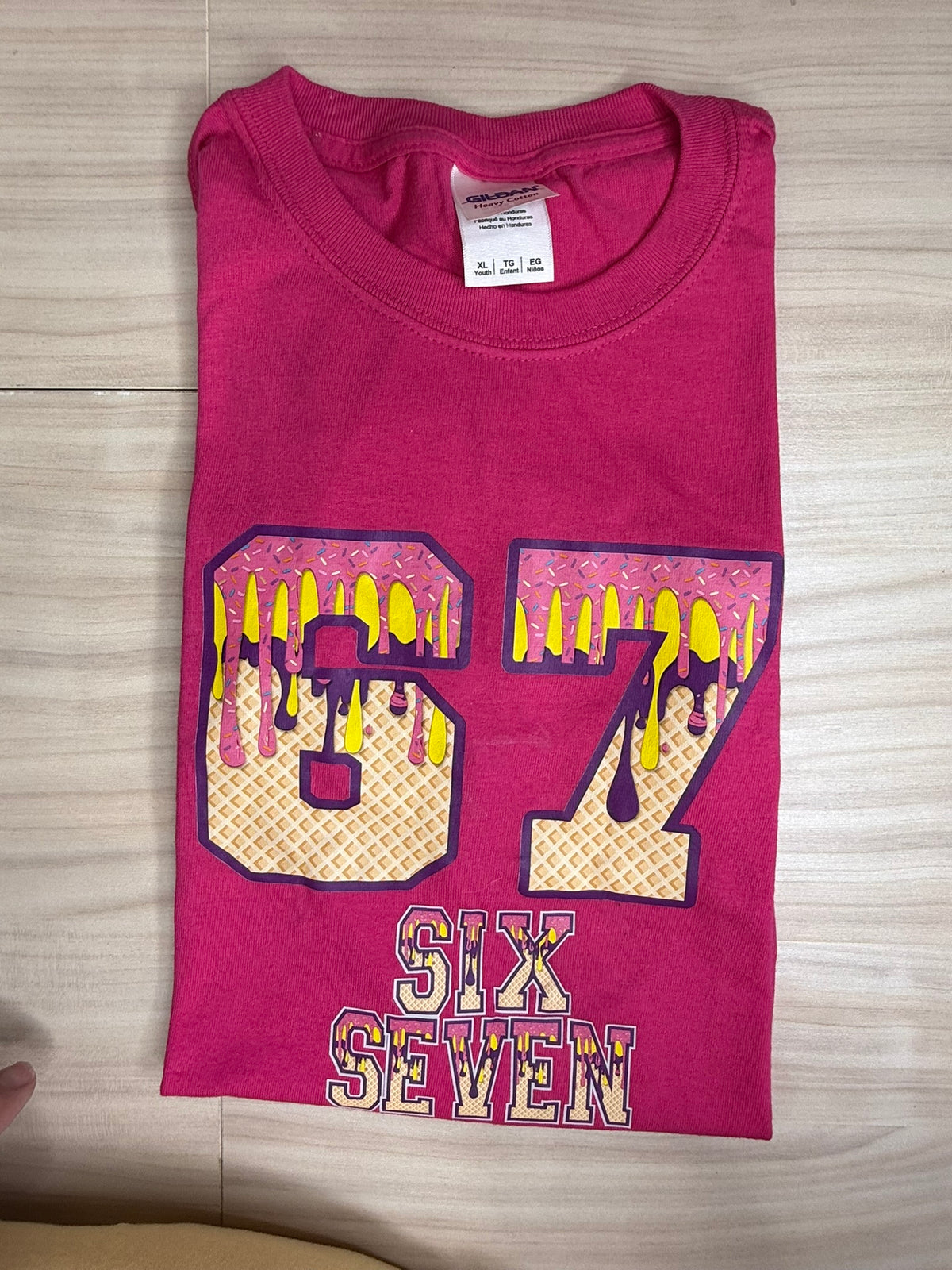 RTG | Drippy 6/7 Hot Pink {Gildan Youth XL}