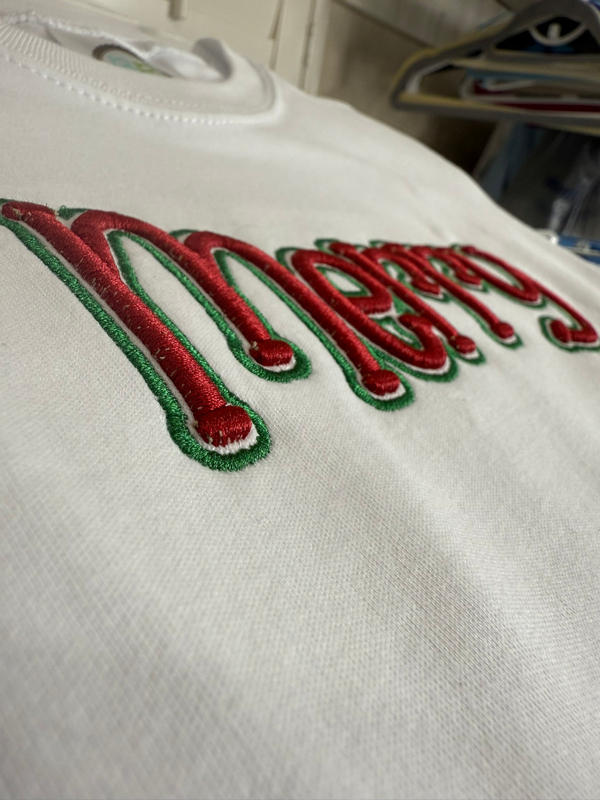 Merry in Puff Embroidery with Outline
