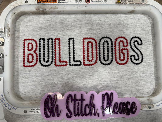 RTG | Bulldogs Outline Embroidered Shirt (Adult Small)