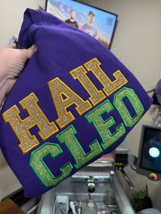 Mardi Gras | Hail Cleo Glitter Applique