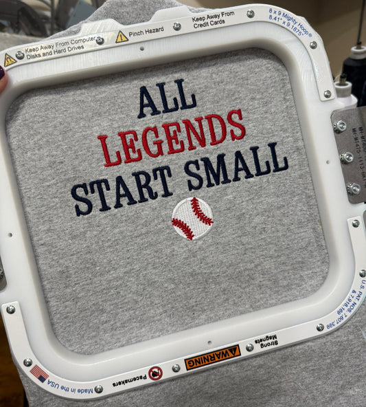 RTG | All Legends Start Small (Gildan 5T)