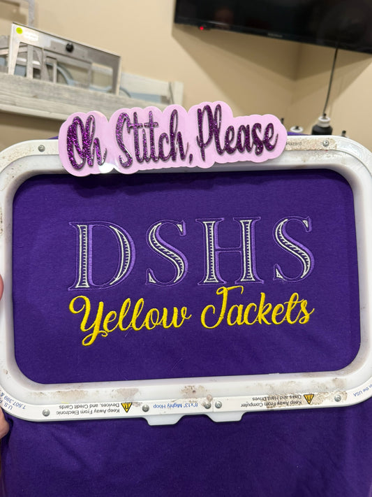 Denham Springs High School Jackets Embroidered Tone On Tone