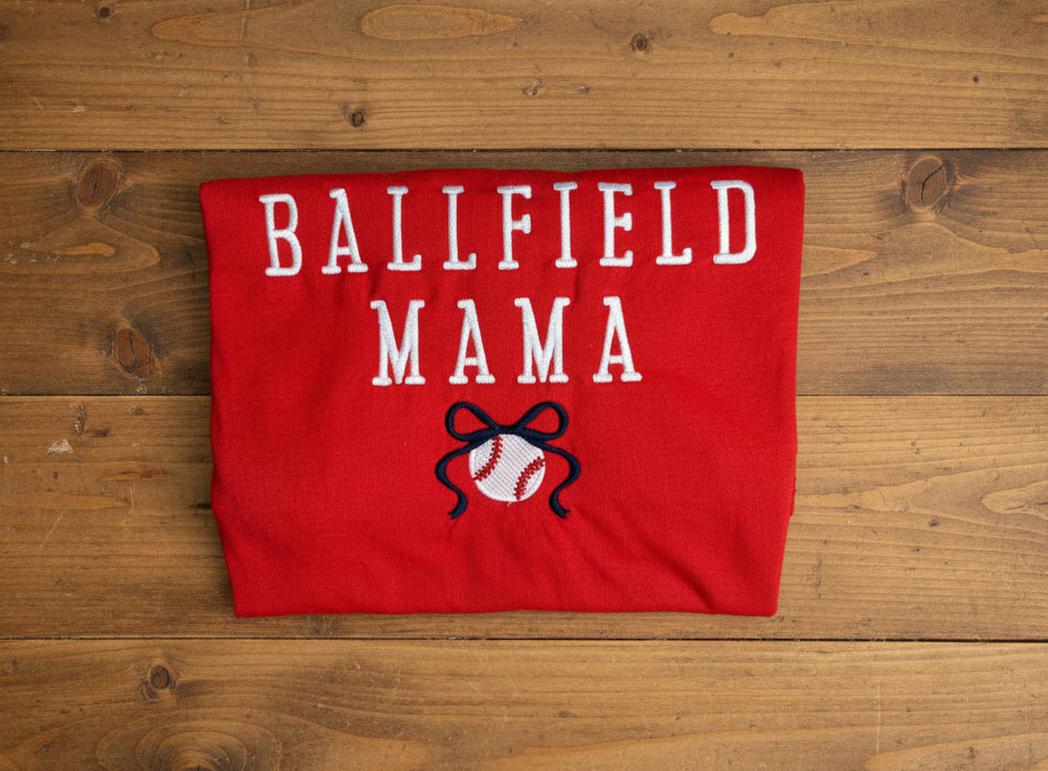 RTG | Ballfield Mama Blue and White Large Gildan