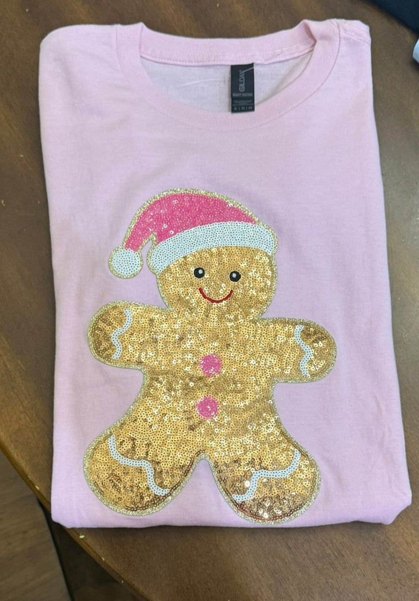 RTG | Gingerbread Girl Sequin T-Shirt {XL}