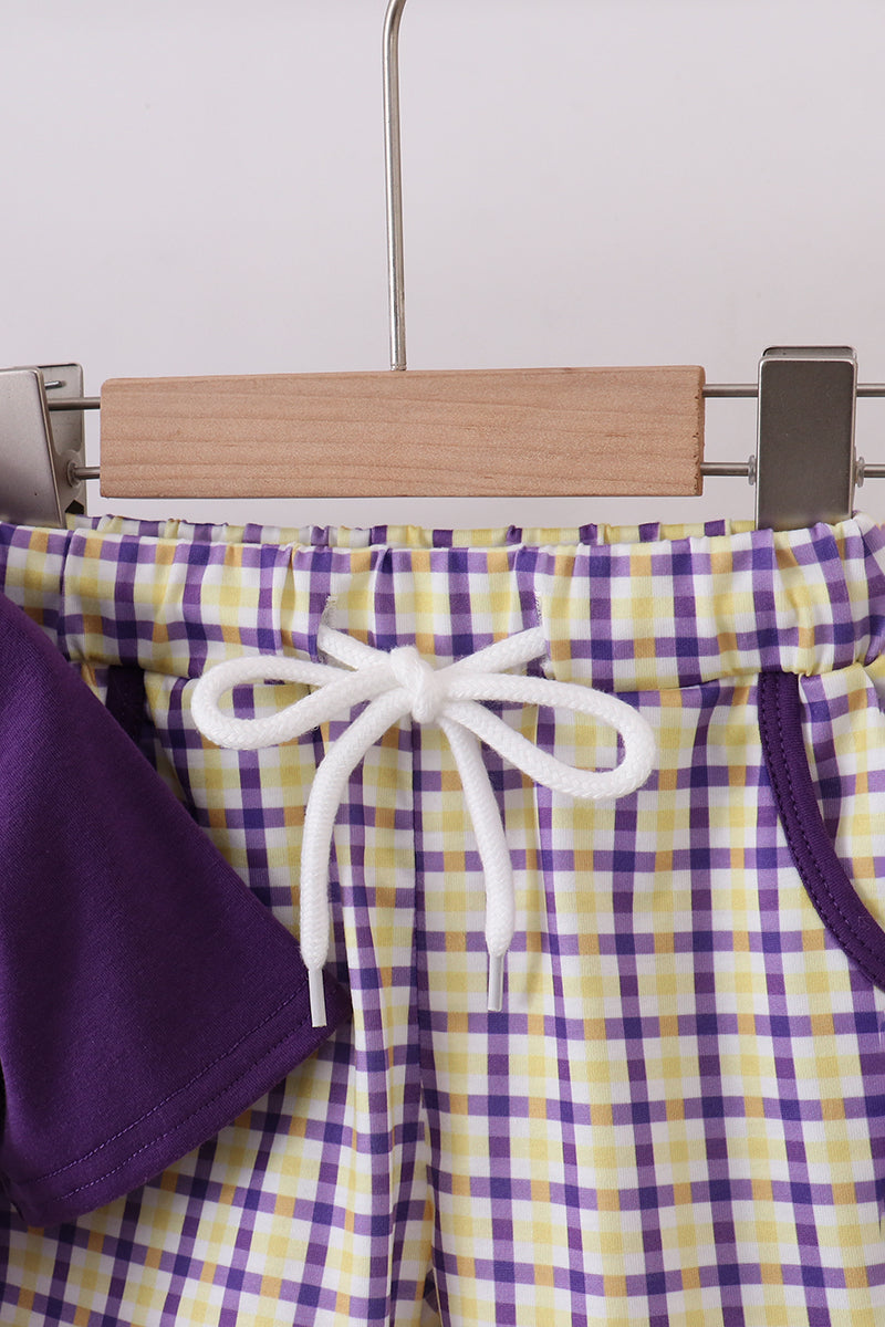 RTG | Geaux Smocked Shorts Set with Tiger