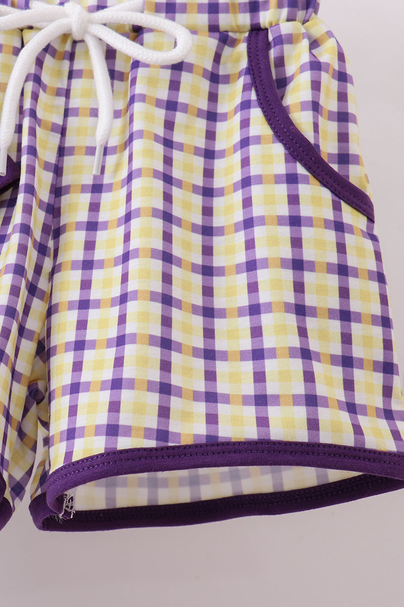 RTG | Geaux Smocked Shorts Set with Tiger