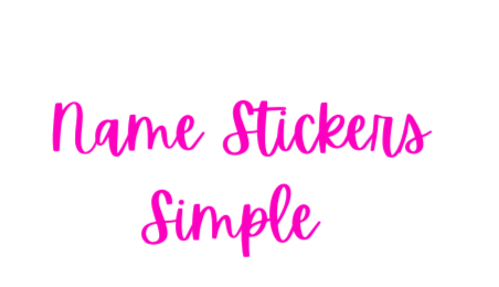 Name Stickers | Simple Print or Script, your handwriting, other designs