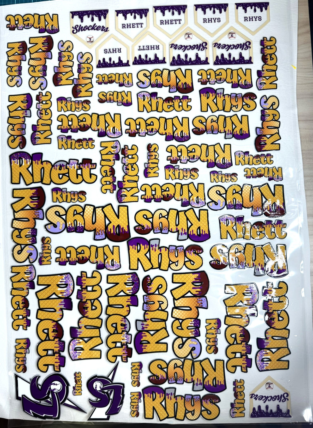 Name Stickers | Simple Print or Script, your handwriting, other designs