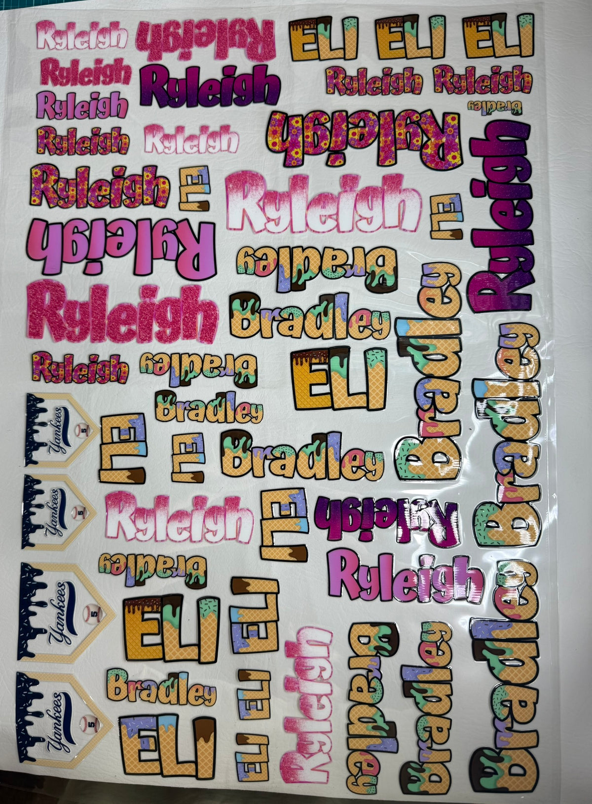 Name Stickers | Simple Print or Script, your handwriting, other designs