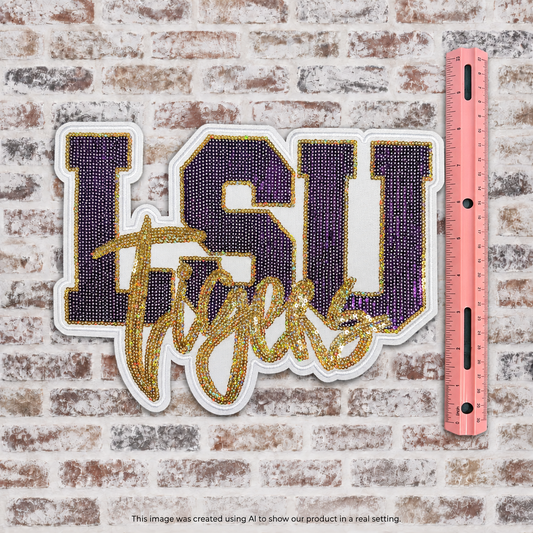 LSU Tigers Sequin Patch