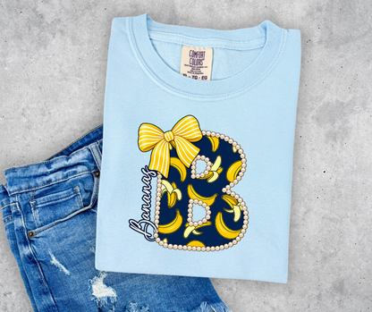 Bananas Baseball Pearl B with Bow