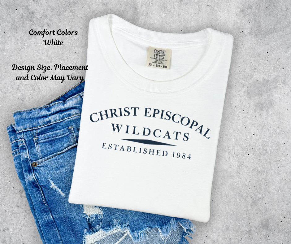 Christ Episcopal Wildcats Est Print Shirt