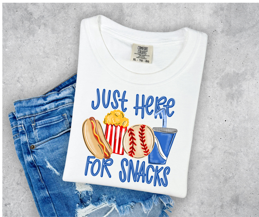 Baseball Game Just Here for the Snacks