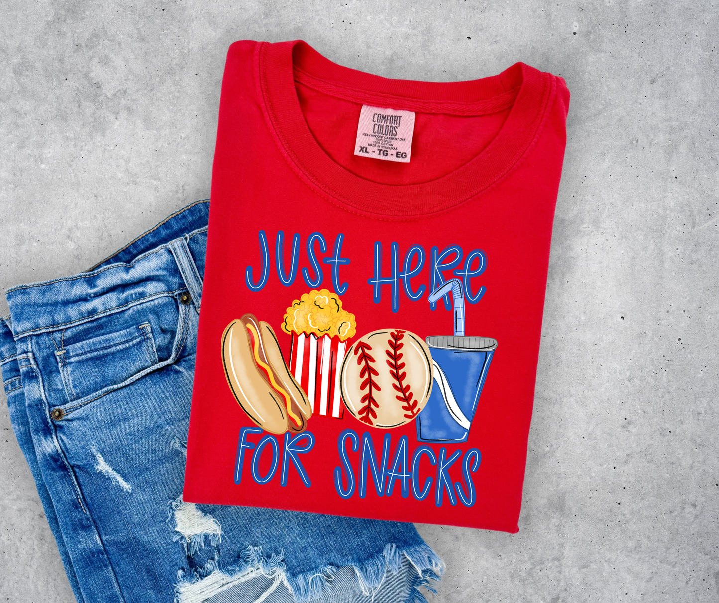 Baseball Game Just Here for the Snacks