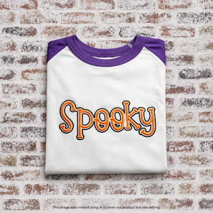 Spooky Puff Design with Outline