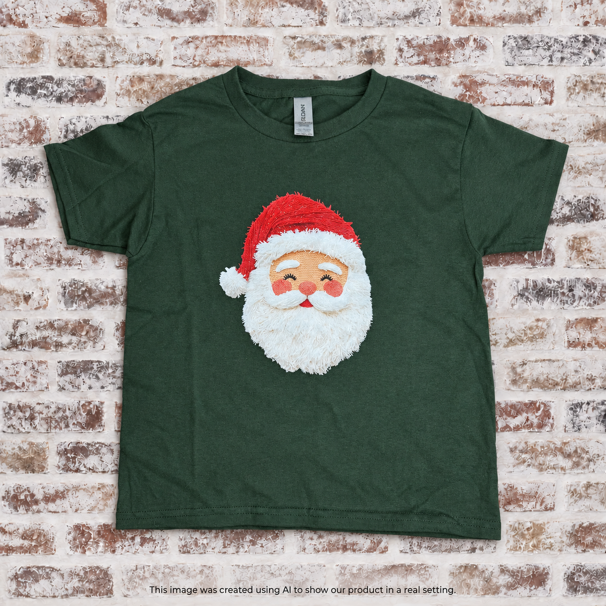 RTG | Santa Face W/Faux Fluff Beard {Gildan YXS}