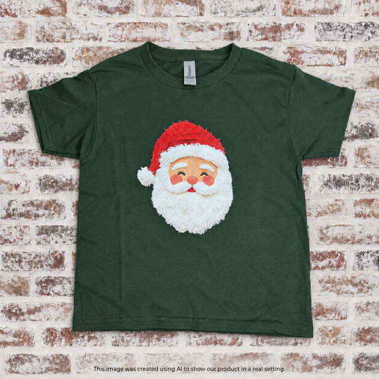 RTG | Santa Face W/Faux Fluff Beard {Gildan YXS}