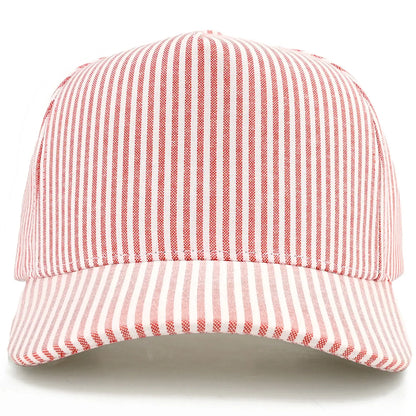 C.C All Over Stripe Pattern Two Tone Trucker Hat