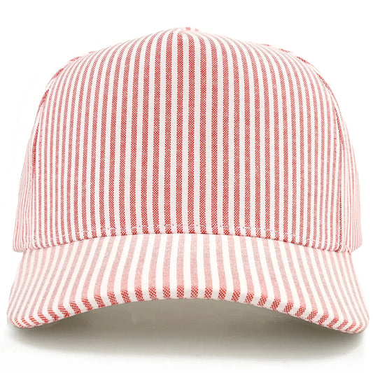 C.C All Over Stripe Pattern Two Tone Trucker Hat