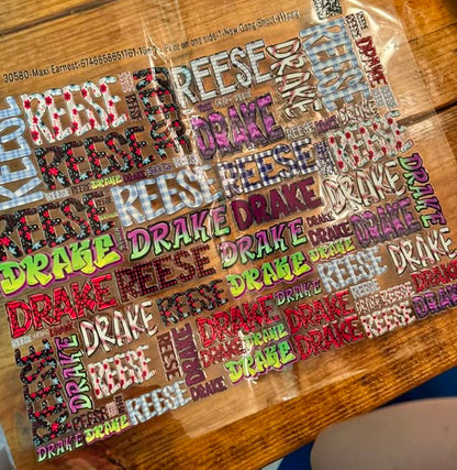 Name Stickers | Simple Print or Script, your handwriting, other designs