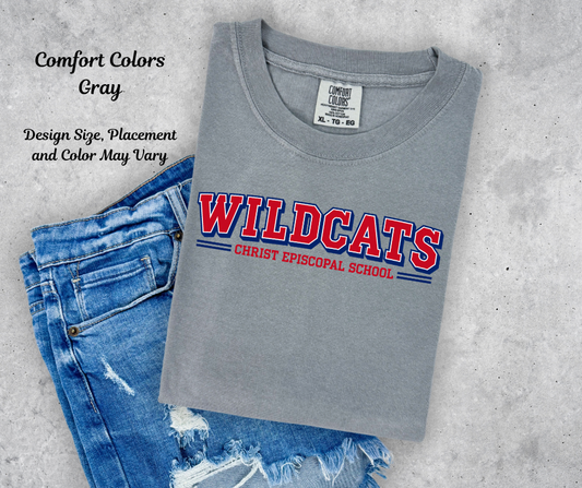 Christ Episcopal Wildcats Arched Varsity Printed Shirt