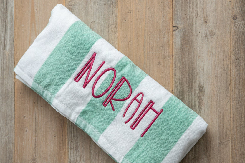Towel Embroidered W/Name