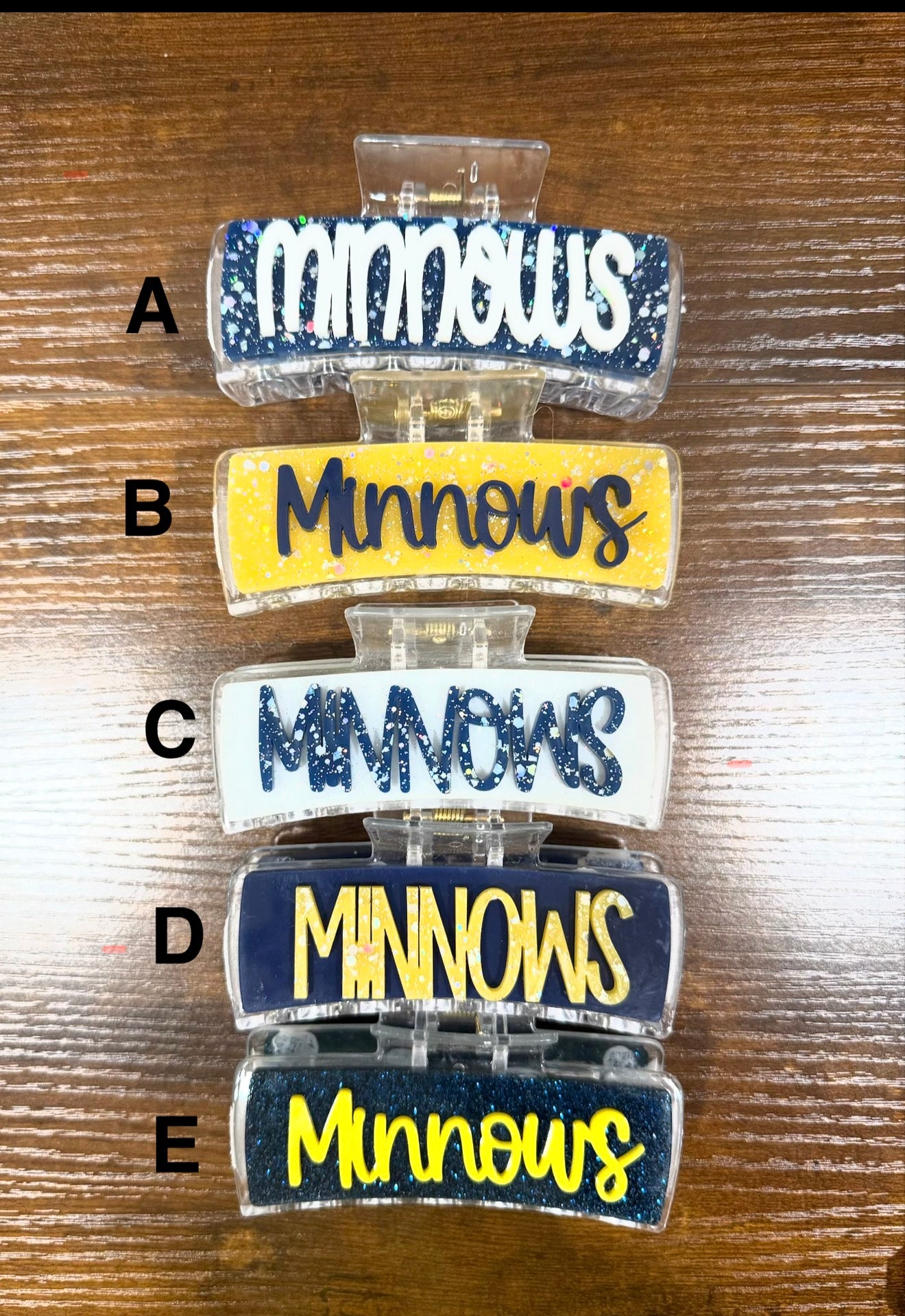 Minnows Hair Claw Clips