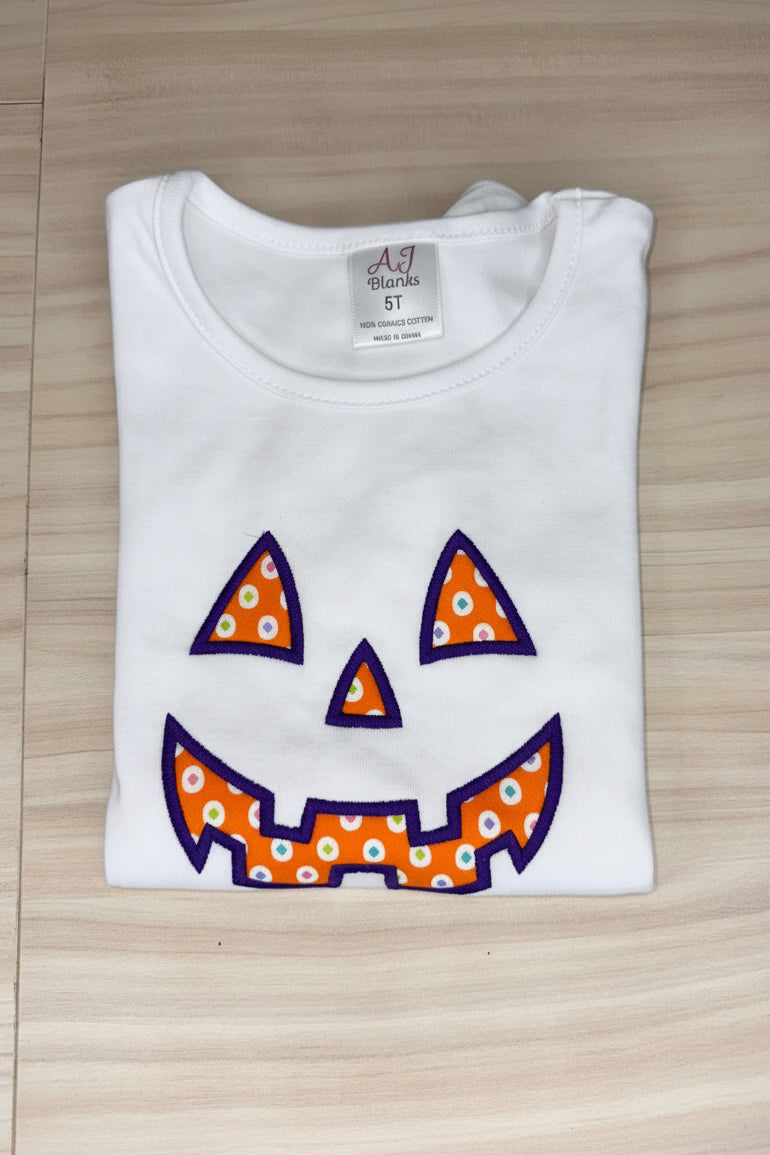 RTG | Jack O Lantern Applique Face {5T)