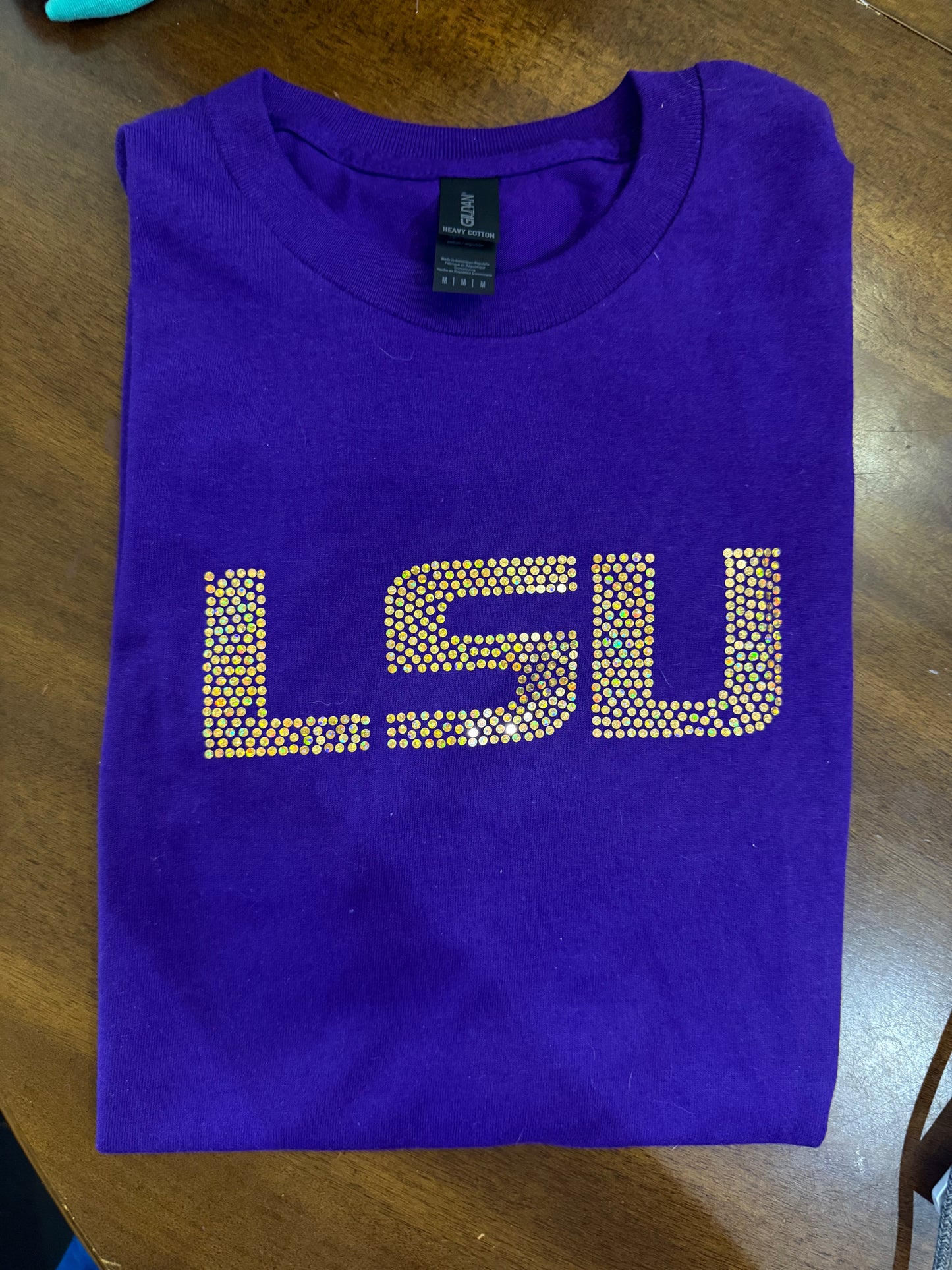 RTG | LSU spangled T-Shirt (Adult Medium)