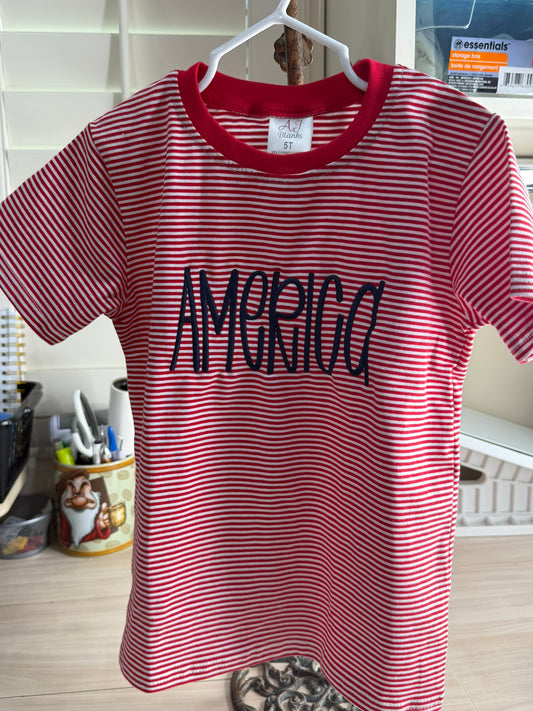 RTG | America Striped Shirt 5T