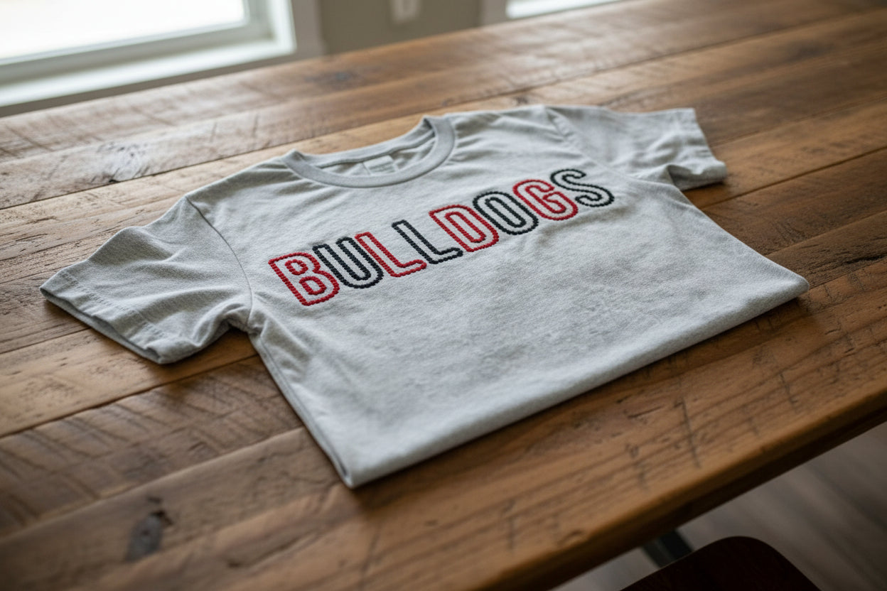 RTG | Bulldogs Outline Embroidered Shirt (Adult Small)