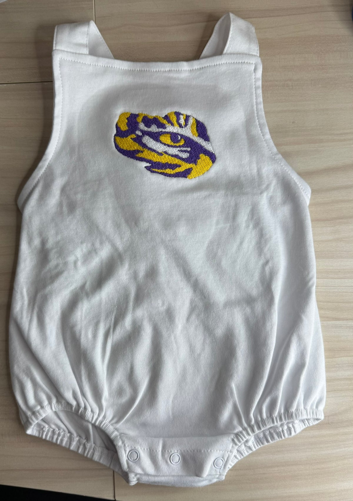 RTG | White romper w/Tiger Eye
