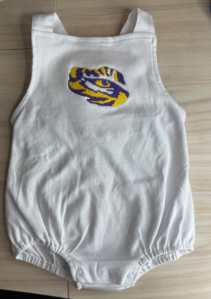 RTG | White romper w/Tiger Eye