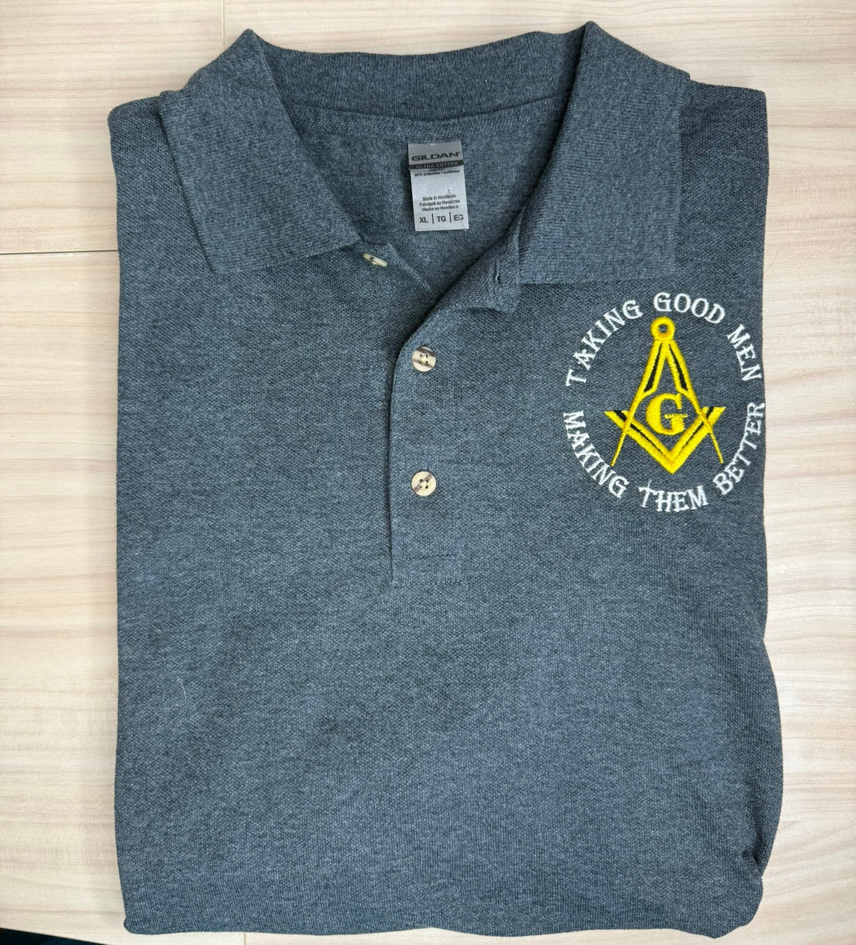 Masonic Polo Shirt | Taking Good Men Making Them Better Embroidered Polo Shirt