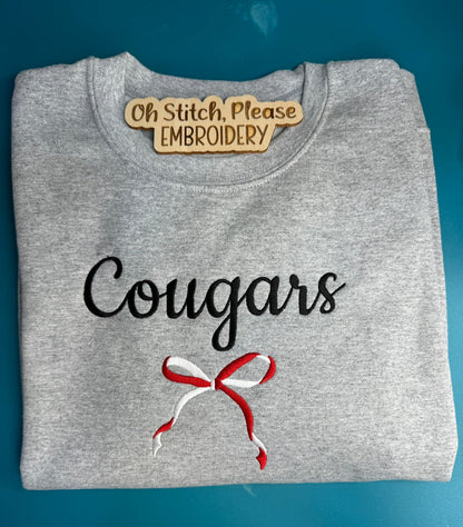 Cougars With Two-Toned Bow