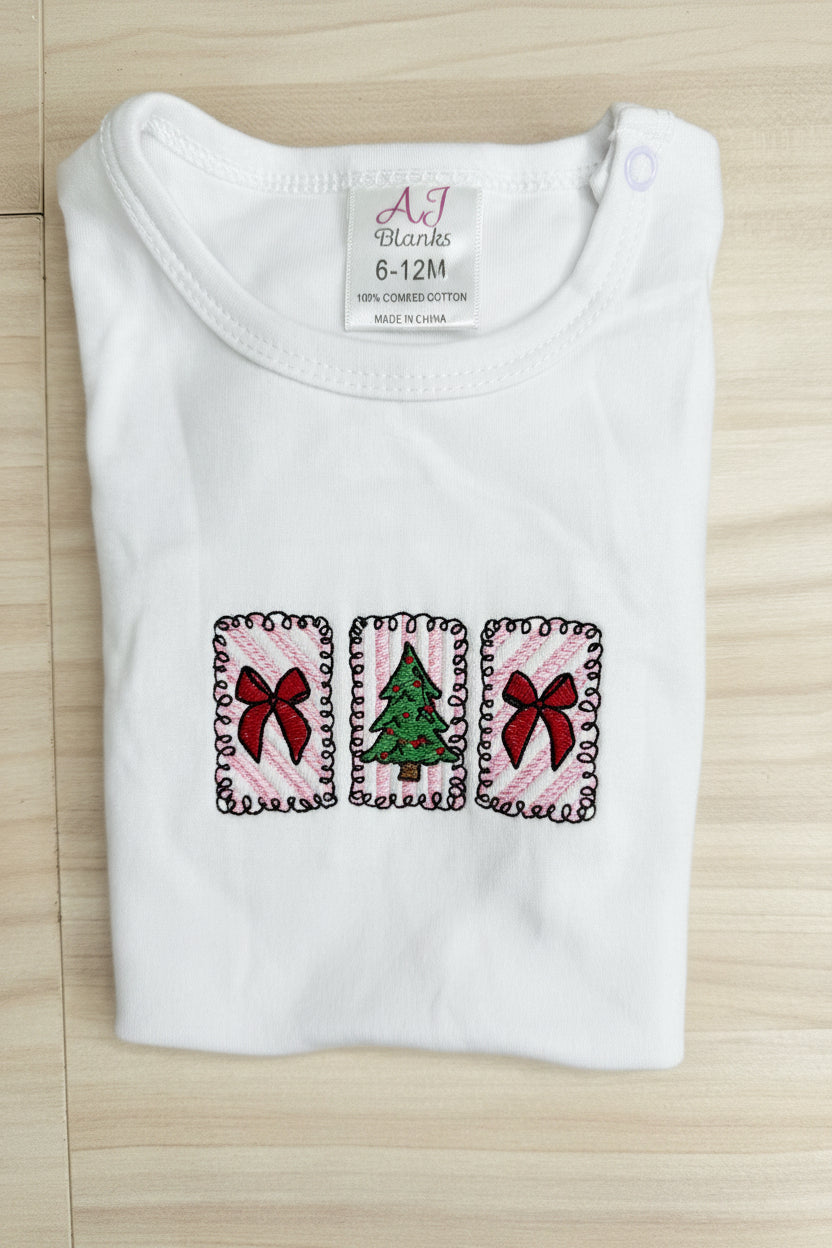 RTG | Christmas Stamps Tree and Bows {6-12 Months}