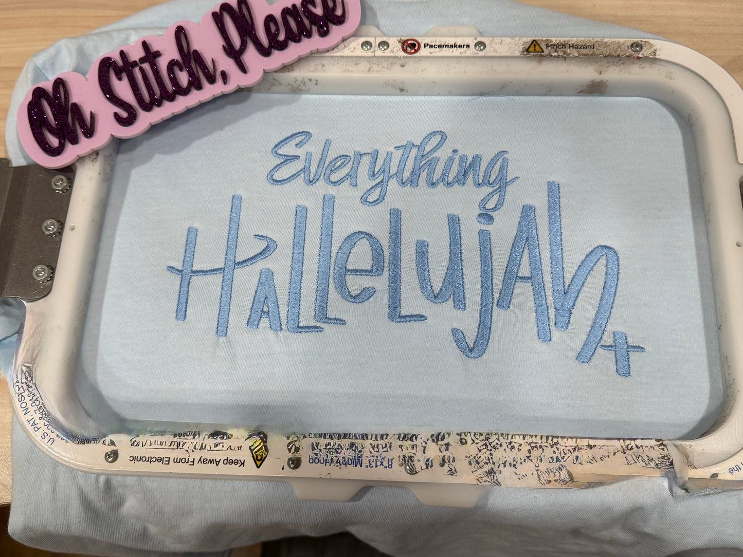 Everything Hallelujah Embroidered T-Shirt