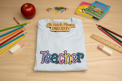 RTG | Teacher with Colorful 3d Embroidery (Adult L)