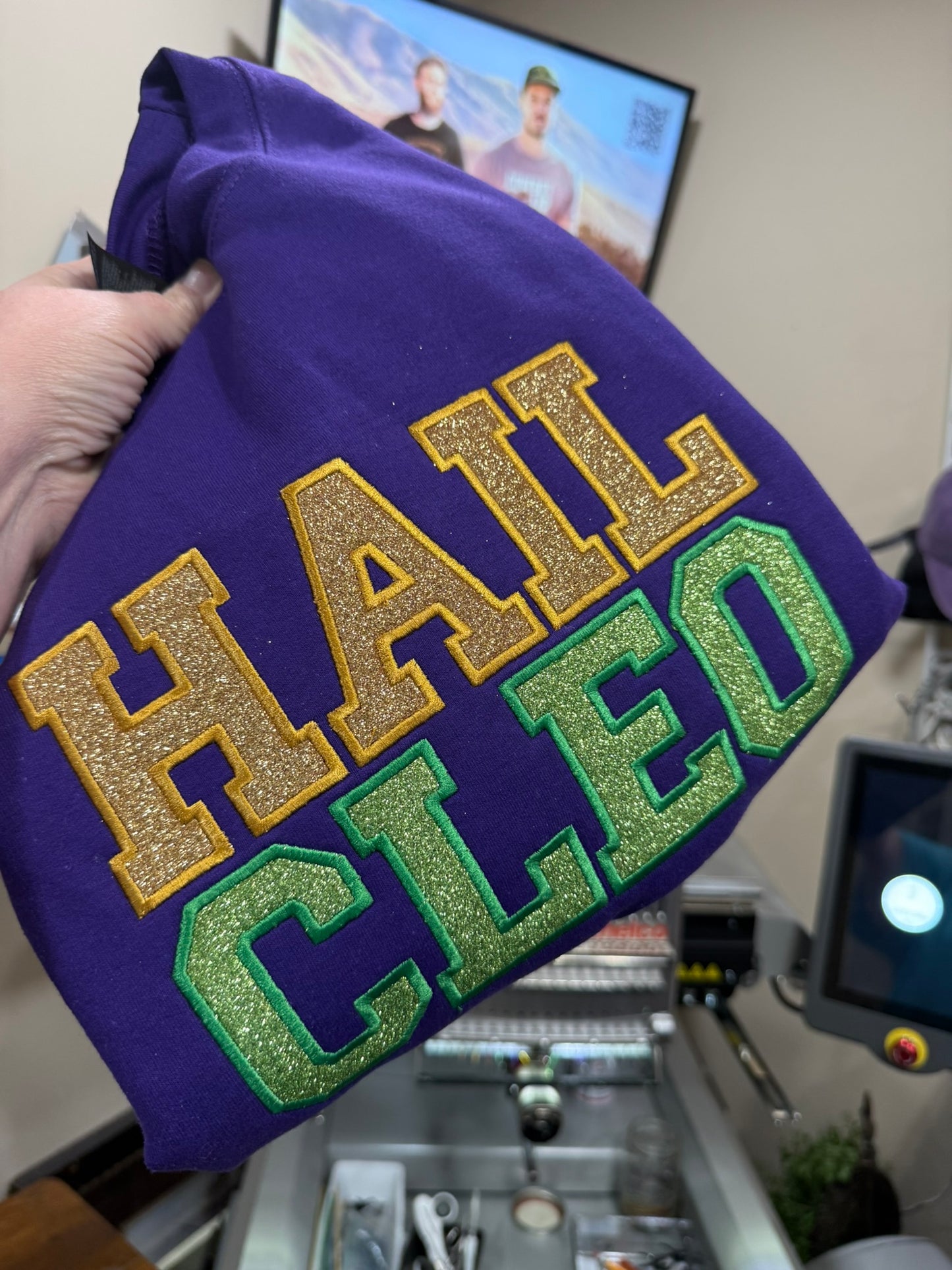 Mardi Gras | Hail Cleo Glitter Applique
