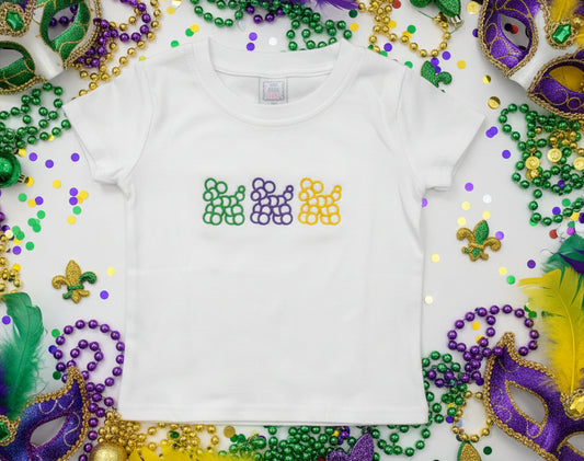 Mardi Gras Bead Dogs Trio