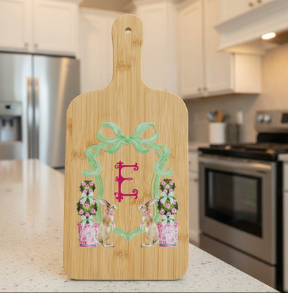 Cutting Board | Easter Bunny Theme with Initial
