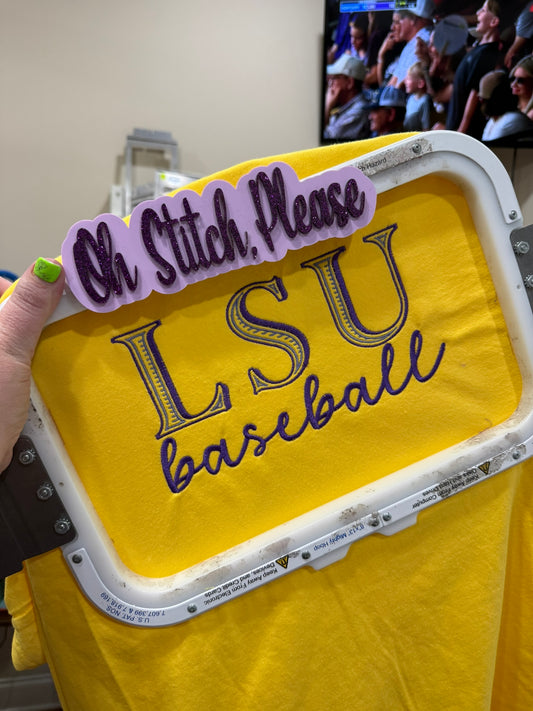 LSU Baseball {Cambridge Font & Script}