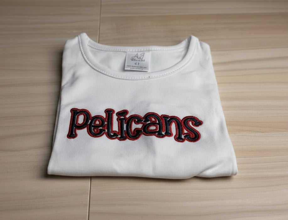 RTG | Pelicans Puff Embroidery 4T
