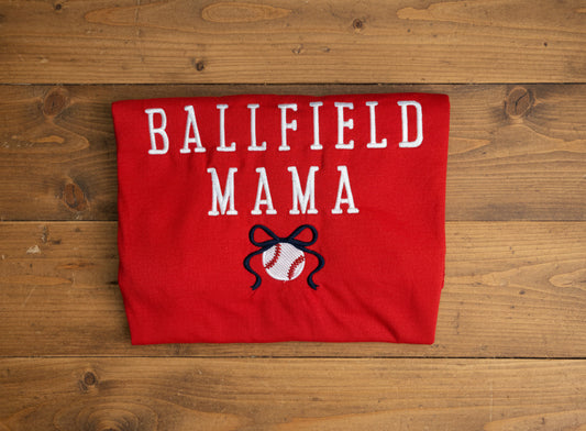 RTG | Ballfield Mama Blue and White Large Gildan