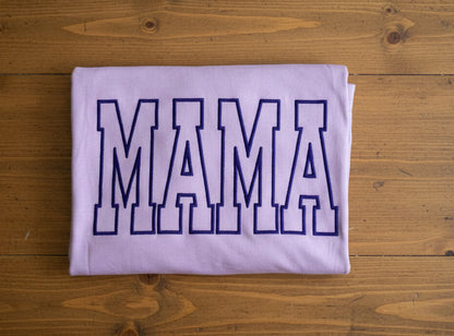 Mama | Varsity Letters Outline with No Applique