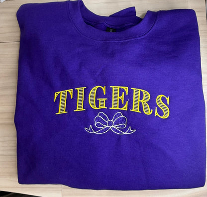 RTG | Tigers with Bow Sweatshirt {XL}